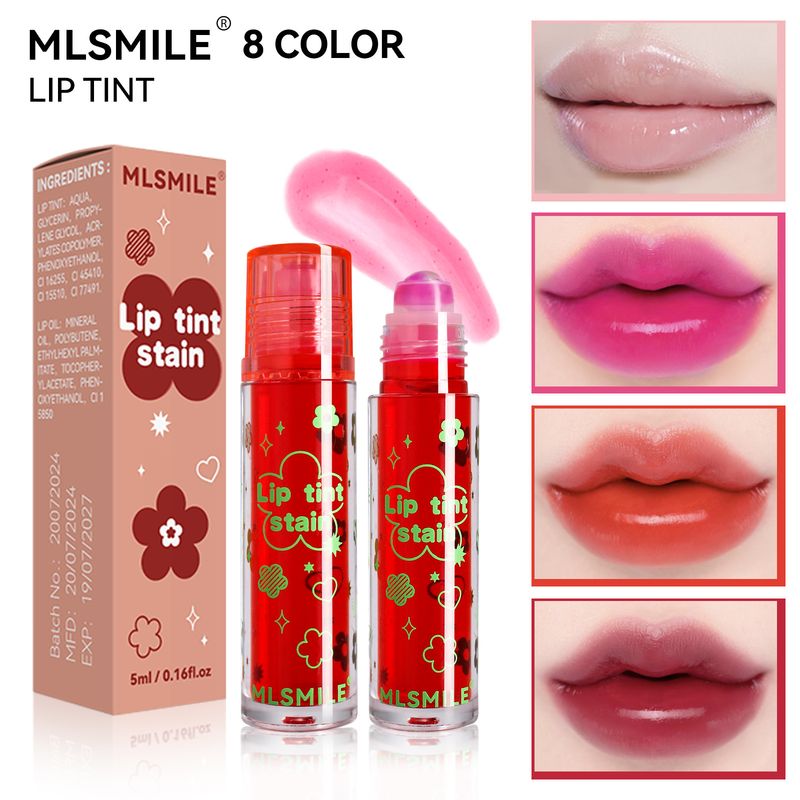 Roll-on Liquid Not Easy Stick To Cup Glaze Lipstick Water Color+Transparent Lip Oil_voghion.com