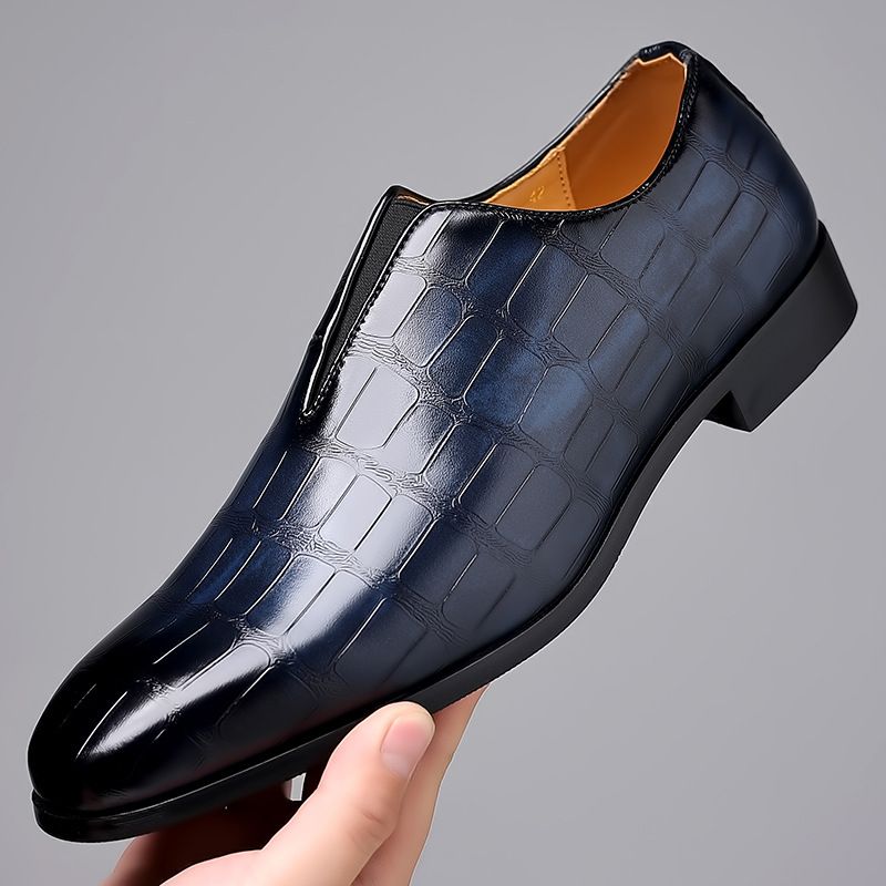Men's Business Casual Dress Oxfords Formal Lace-Up Shoes for Office, Parties, and Daily Wear_voghion.com