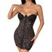 Robe bustier moulante sexy à imprimé léopard – Corset à baleines et boutons sur le devant, idéale pour les soirées en boîte ou les rendez-vous galants (S/M/L)_voghion.com
