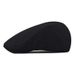 Unisex All-in-one Retro Beret For Men Simple Cap For Women Knitted Front Cap Light Plate_voghion.com