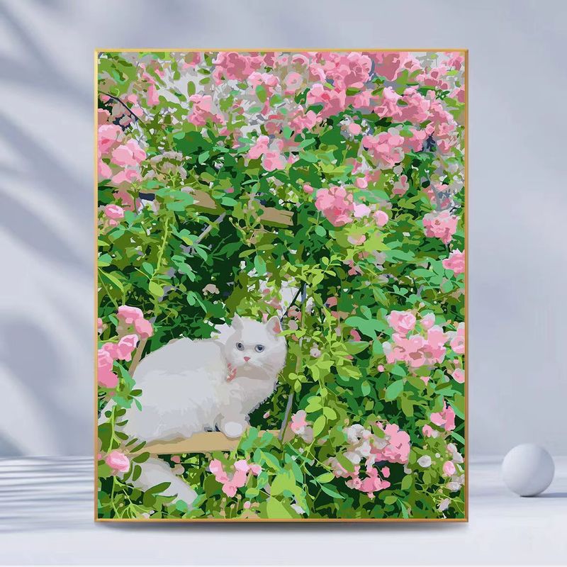 DIY Digital Oil Painting Animal Landscape Flower Decoration Painting_voghion.com