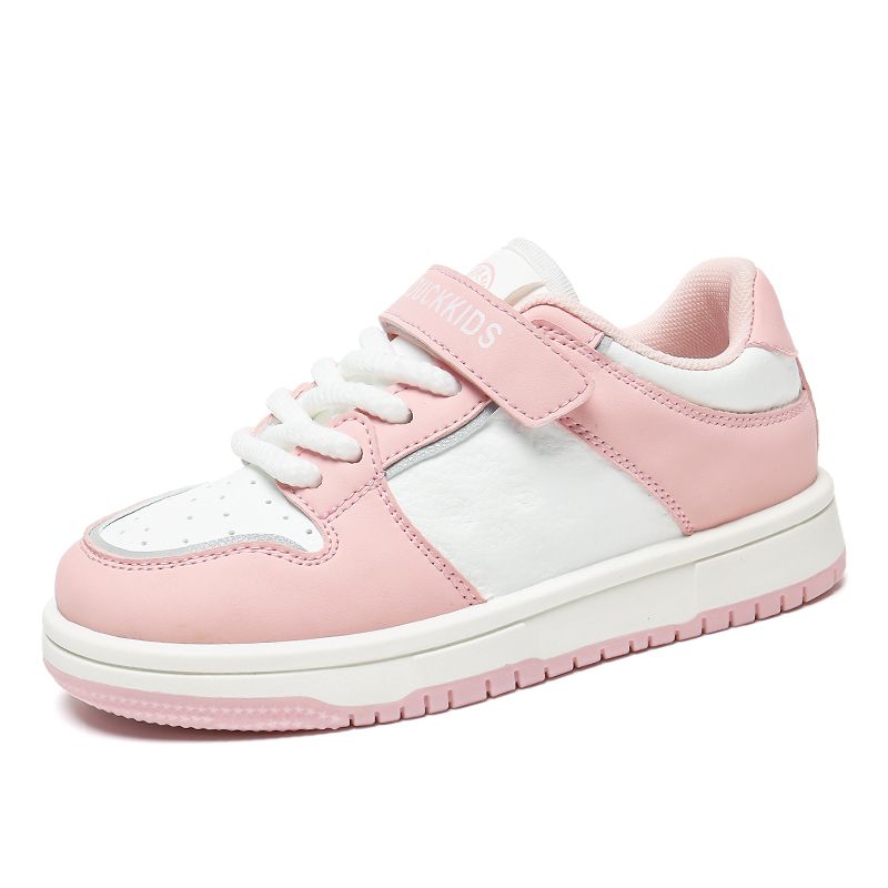 G.DUCK 2024 spring new boys and girls shoes middle and large children's casual shoes wear-resistant waterproof leather white shoes_voghion.com