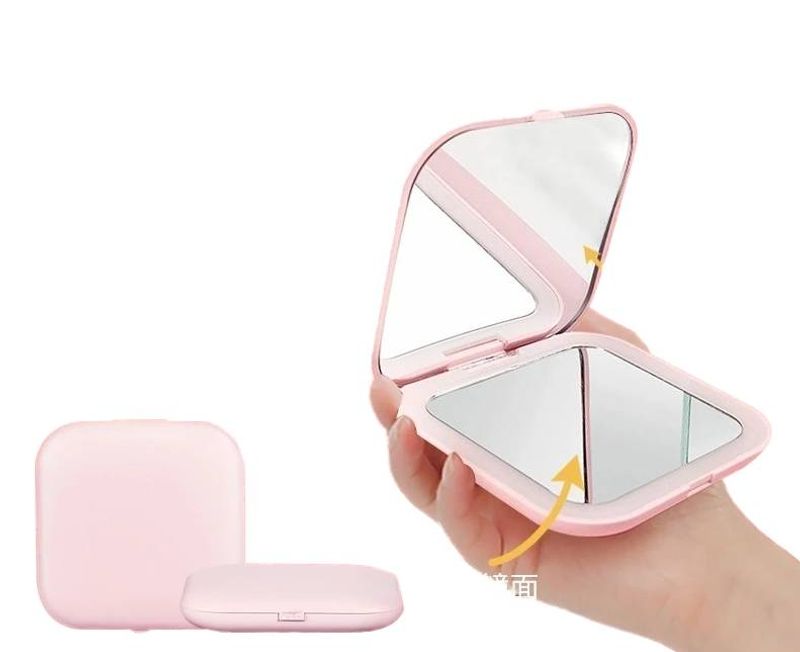 Yiwen Makeup Mirror Led Mirror with Light Foldable Portable Integrated Advanced Portable Internet Celebrity Mini High Clearness Mirror_voghion.com