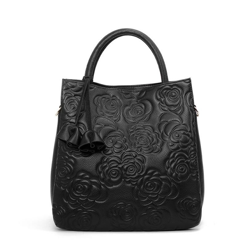 Handbag Large Capacity Women's Bag Fashion Embossed Leather Cowhide Hand Bag Women's Crossbody Bag Temperament Bag_voghion.com