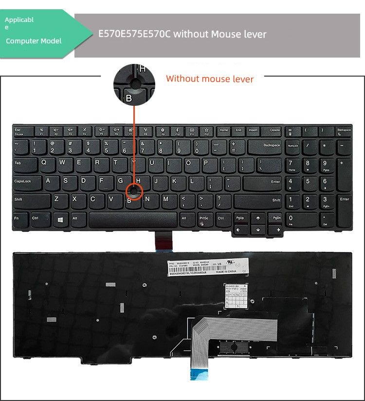 Passer til Lenovo E550 E555 E550c E560 E570 E575 E520 E530 E540 tastatur_voghion.com