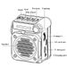 FM AM SW Stereo Radios Portable Pocket Mini Radio Receiver Multifunctional Wireless Bluetooth Music Player With LED_voghion.com