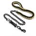 Pet Iron Leash Set Nylon Anti-Bite Collar Rope Dog Chain Explosion-Proof Anti-Tensile_voghion.com