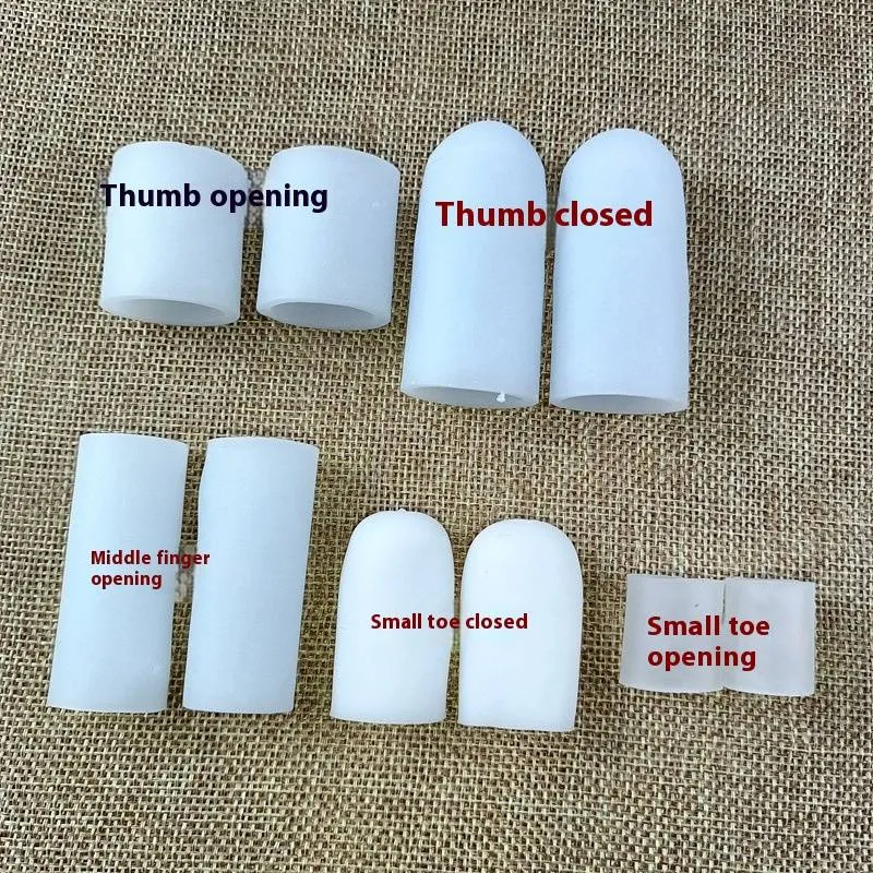 Silicone Toe Cap Protective Cover Anti Wear Small Toe Cover Corn Corrector Split Toe Overlapping Finger Cover_voghion.com