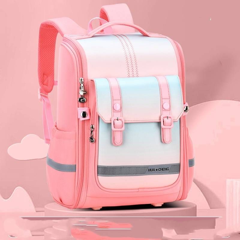 Kids Bags School Student Bag Large Capacity 1 6 Grade Children's Schoolbag British Style Backpack Load Reduction Space Bag_voghion.com
