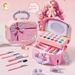 Princess Pretend Makeup Kit – 16-Piece Play Cosmetic Set With Carrying Case (Ages 4+)_voghion.com