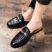 2025 Summer Lazy Closed-Toe Flat Outdoor Fashion Versatile Single Shoes Cool Half Slippers For Men_voghion.com