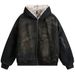 Vintage Denim Parkas Pelz Warme Gepolsterte Jacken Männer Streetwear Harajuku Übergroßen Blase Mantel Outwear_voghion.com