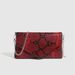 Borse da donna Clear Out Wine Red Snake Pattern Piccola borsa quadrata Piccola borsa a tracolla con catena regolabile Borsa a mano Borsa da donna_voghion.com