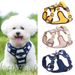 New Embroidered Pattern Pet Medium And Large Harness Reflective Labrador Dog Leash_voghion.com