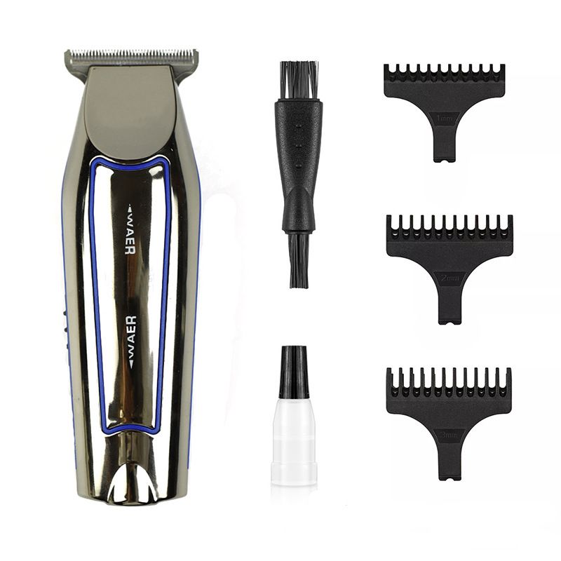 Cross Border Plating Vintage Sculpt Haushaltsölkopf Push Photoelektrischer Fader Barber Shop Professionelle Friseurschere Haarschneidemaschine_voghion.com