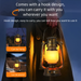 LED Rechargeable Bar Creative Qingba Decorative Table Iron Art Outdoor Camping Kerosene Lamp Lantern_voghion.com
