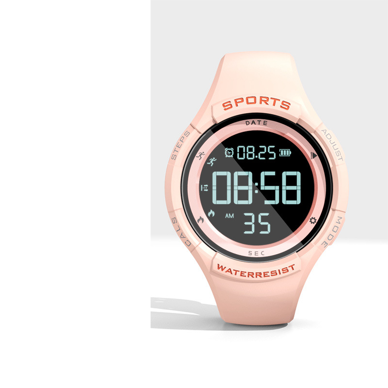 Student alarm clock pedometer watch sports simple waterproof waterproof electronic watch for men and women junior high school students  _voghion.com