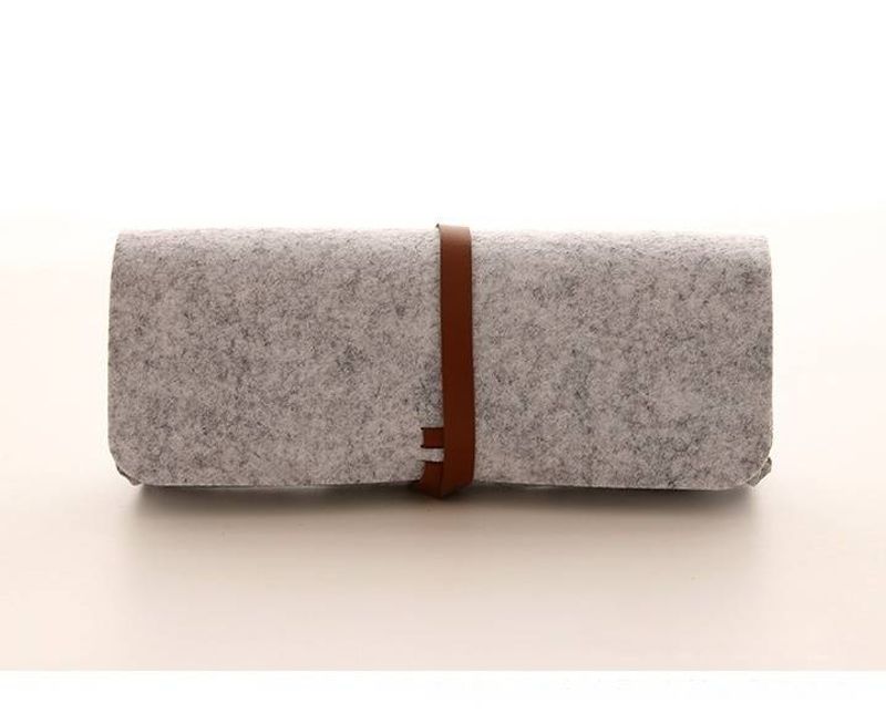 Minimalistisches Federmäppchen aus Filz – Schreibwaren-Organizer mit großer Kapazität für Studenten (leicht, langlebig, Design mit mehreren Taschen)​_voghion.com