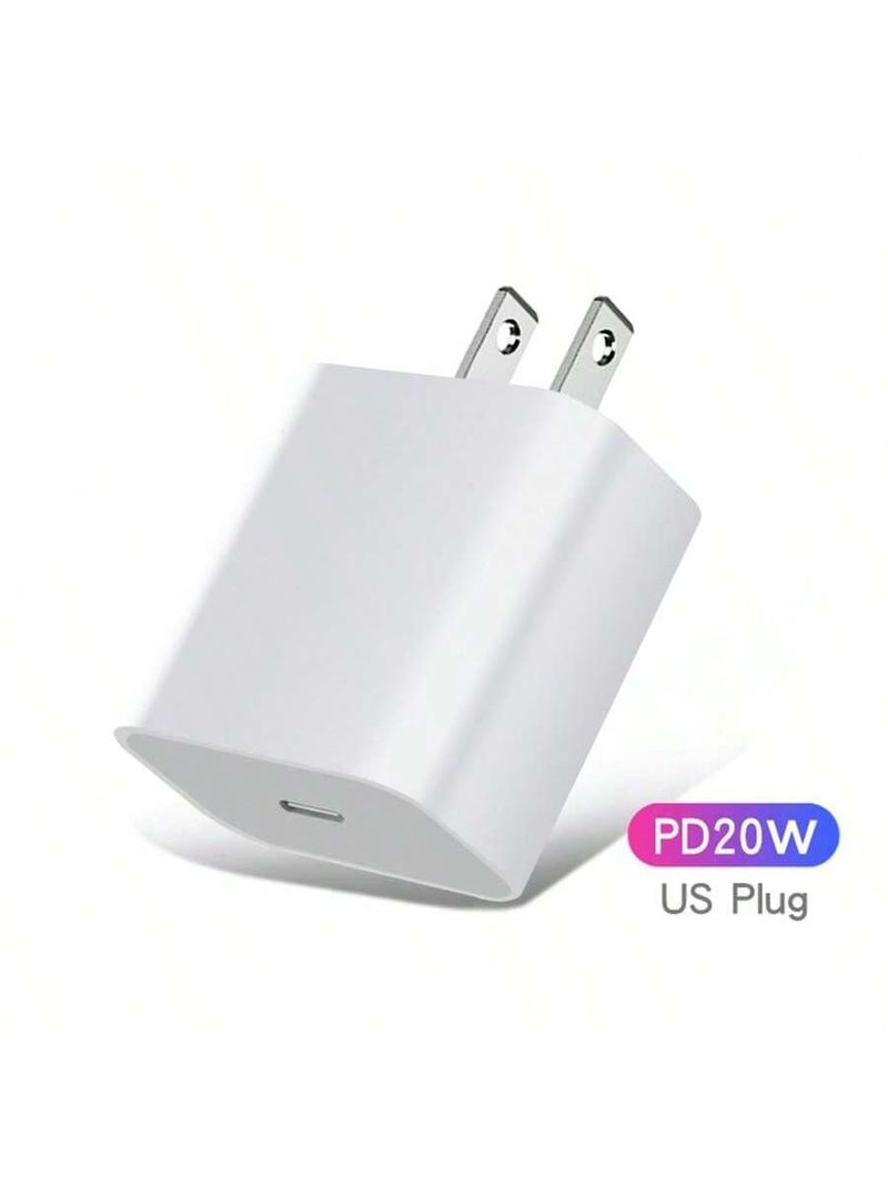 Chargeur PD20W compatible avec iPhone et iPhone, port C, charge rapide et tête de charge rapide, chargeur rapide pour iPhone, adaptateur secteur PD20W_voghion.com