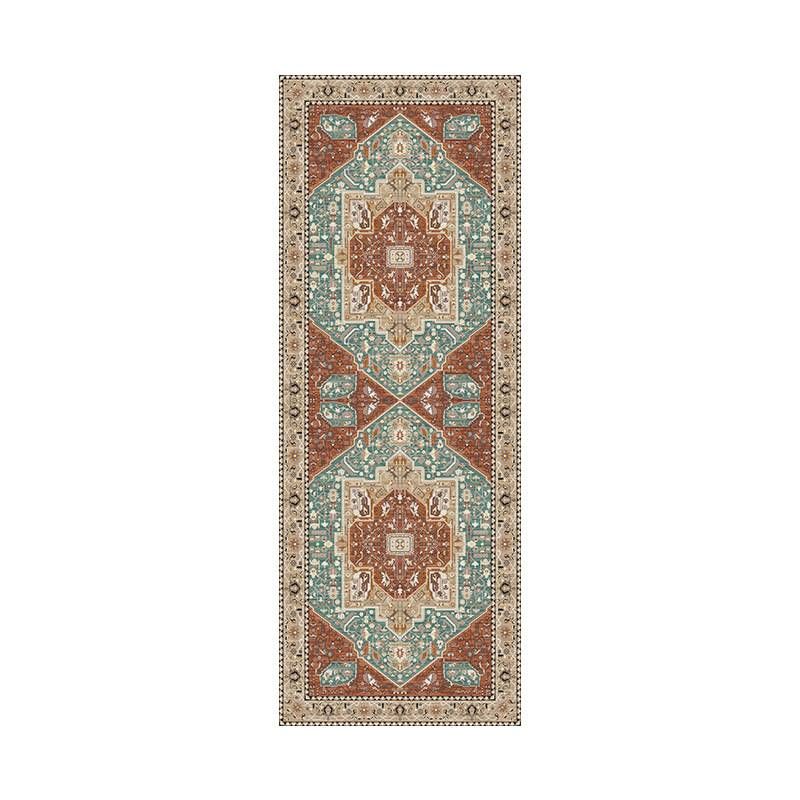 Tappeto pieghevole in stile bohémien, simile al cashmere | Supporto in TPR antiscivolo e lavabile in lavatrice | Passatoia per corridoio, balcone, finestra_voghion.com