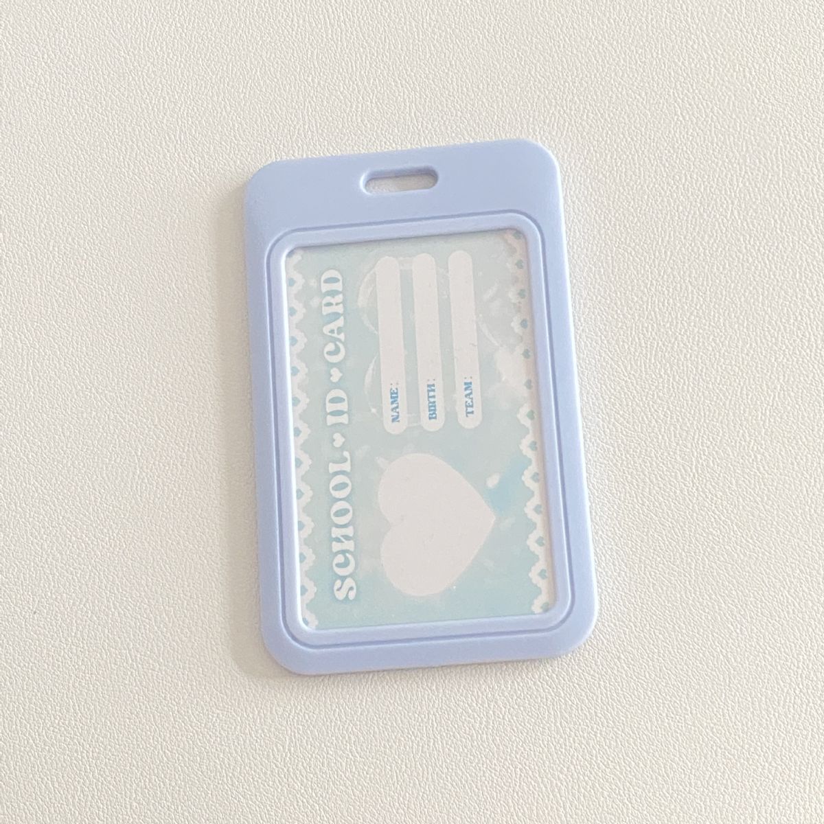 Lille rød bog samme stil mælkeblå kortholder slide lille kortholder nøglering goo kort gør-det-selv sød kortholder_voghion.com