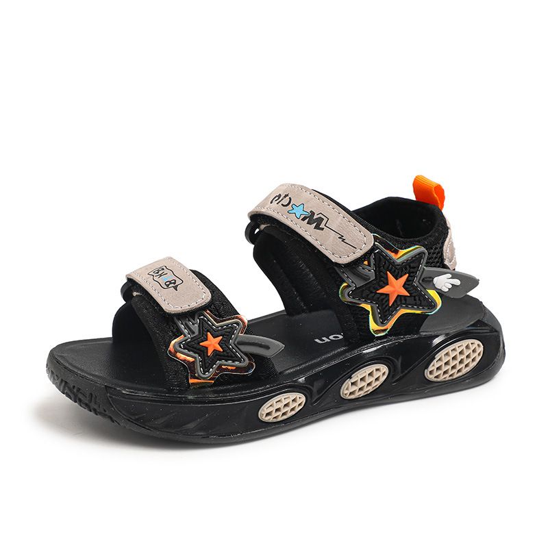 Sandalen Neue 2024 Sommer Bequeme Jungen Mode Strand Casual Student Velcro Kinderschuhe_voghion.com