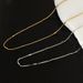 Preprosta ogrlica z verižico iz kačjega srebra S925_voghion.com