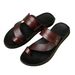 Leather New Summer Anti Slip Driving Casual Comfortable Large Men's Sandals_voghion.com