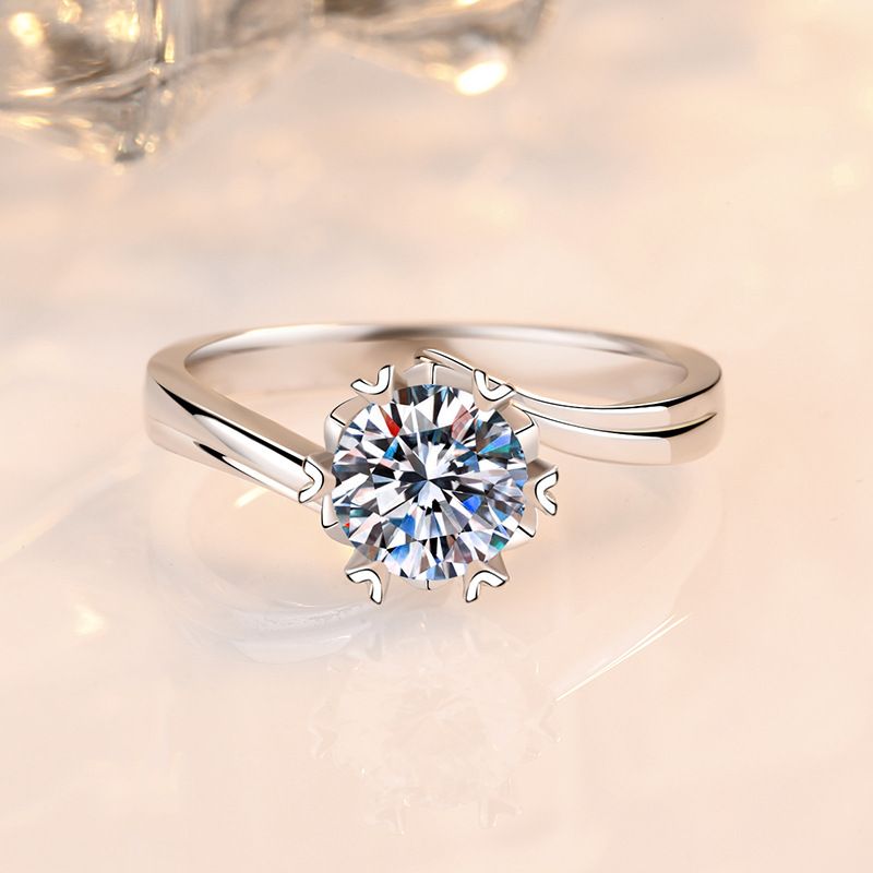 Anéis de casal de prata esterlina de 1 quilate com moissanita colorida D, para homens e mulheres, proposta de casamento, anel de diamante gravado, moderno_voghion.com
