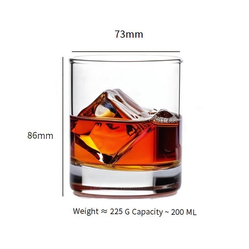 Vintage Whiskey Glasses Set Of 2 - Classic Scotch & Bourbon Tumbler For Neat Or On-The-Rocks (Heavy Base 10oz Lead-Free Crystal Bar & Home Use)​​_voghion.com