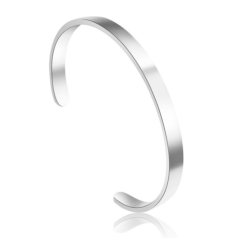 Unisex Titanium Steel Gold-Plated Cuff - Minimalist Couple Bracelets, Fade & Tarnish Resistant_voghion.com