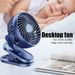 Portable 3 Speeds USB Rechargeable Mini Cooling Fan Clip On Desk Baby Stroller._voghion.com