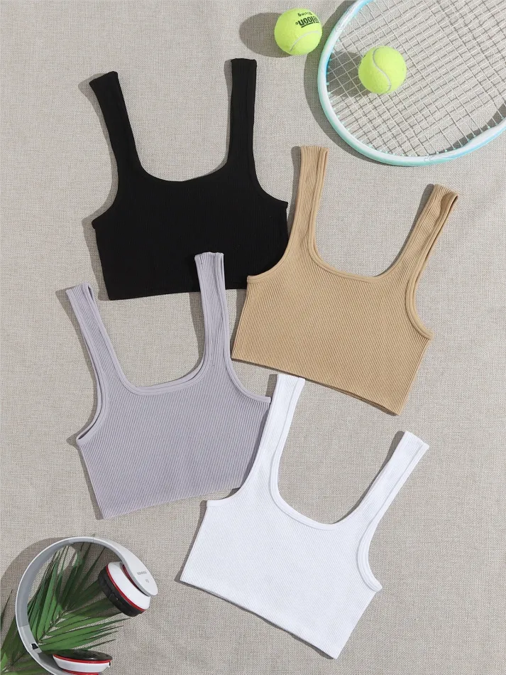 Vêtements de yoga de sport pour femmes gilet de fitness à séchage rapide course à pied respirant débardeurs de sport évacuant l'humidité_voghion.com