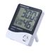 HTC-1 Large Screen Digital Thermometer Hygrometer For Home, High Accuracy Indoor Temperature Humidity Monitor With LED Display & Alarm Clock_voghion.com