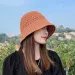 Hot Sale Girls Sun Wide Brim Floppy Summer For Beach Panama Straw Dome Weave Bucket Femme Shade Hat Women Hats_voghion.com