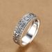 Anello da uomo in argento puro 999 a sei caratteri, versatile, in stile etnico, con anno zodiacale._voghion.com
