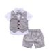 Children's Boys suit, gentleman's clothes, summer shirt, baby short-sleeved suit, vest, children's dress_voghion.com