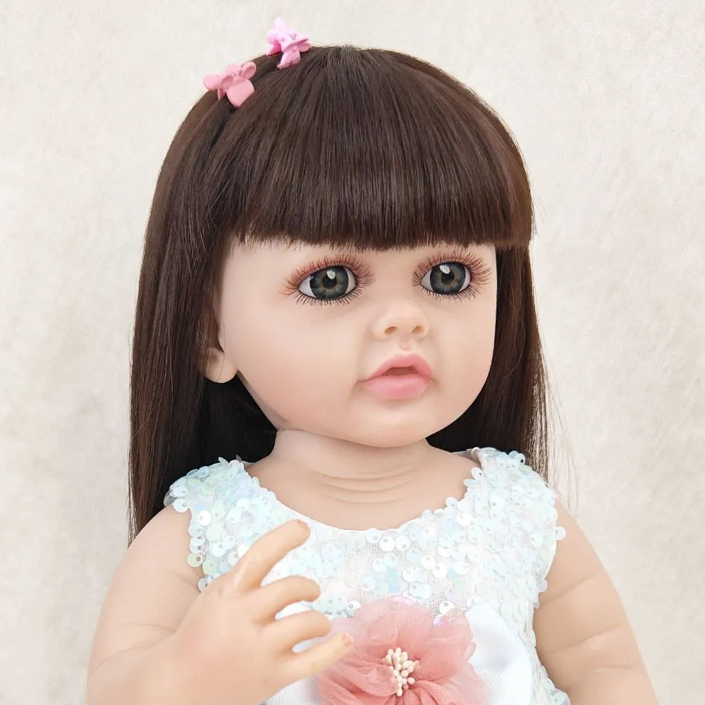 55cm Cute Doll Dress Up Showable Girl Toy Princess Birthday Gift Reborn Doll Realistic Doll_voghion.com
