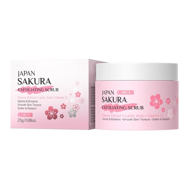 LAIKOU Sakura sejas skrubis - maigs pīlings un mitrināšana, 25g_voghion.com