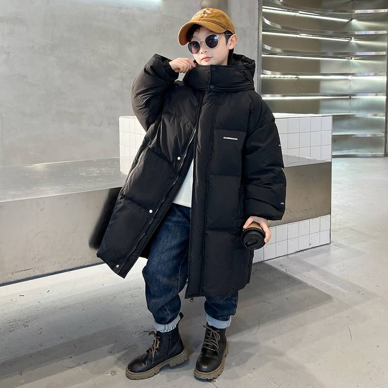Men's Middle-aged And Young Children's Winter New Extended Cotton Jacket, Boys' Warm Jacket_voghion.com