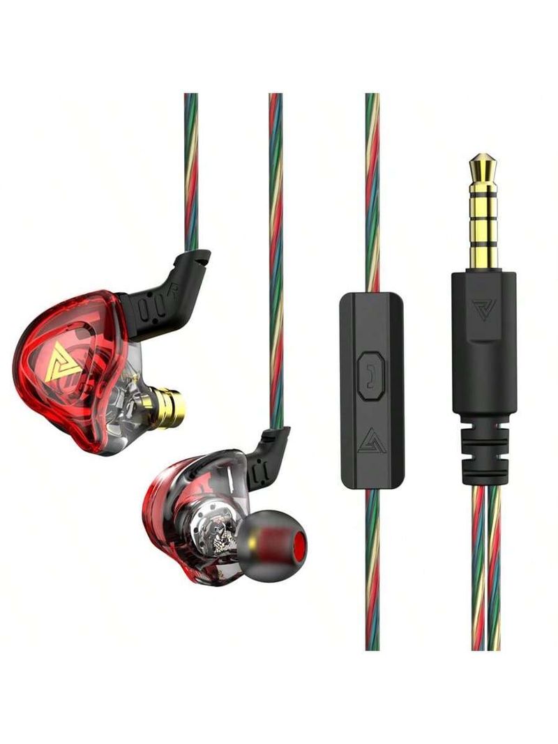 Original QKZ AK6 DMX EDX Earphones With Mic 1DD Dynamic HIFI Bass Earbuds In Ear Monitor Headphone Sport Noise Reduction Headset_voghion.com