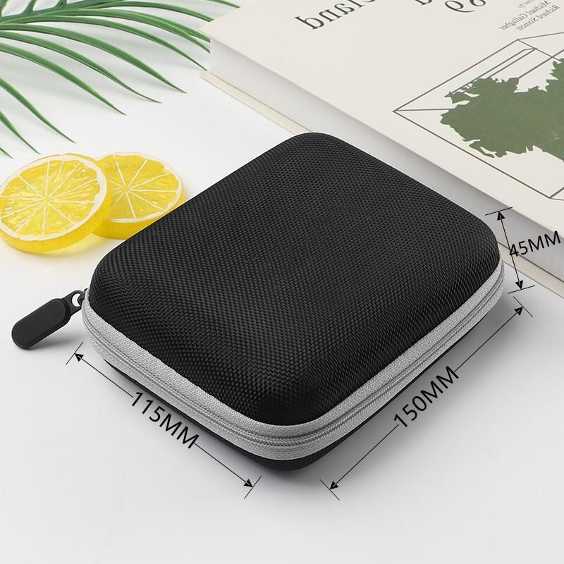 Bolsa de armazenamento Eva Bolsa com zíper Caixa de armazenamento de energia móvel Disco rígido Cabo Bolsa de armazenamento de fone de ouvido_voghion.com