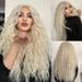 front lace wigs for women long hair middle parting small curly wool curls long curly hair fluffy natural full head cover_voghion.com