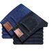 Jeans slim fit pour hommes, pantalons décontractés, personnalisés, grande taille, haute élasticité, résistants à l'usure, en denim noir, vente en gros_voghion.com