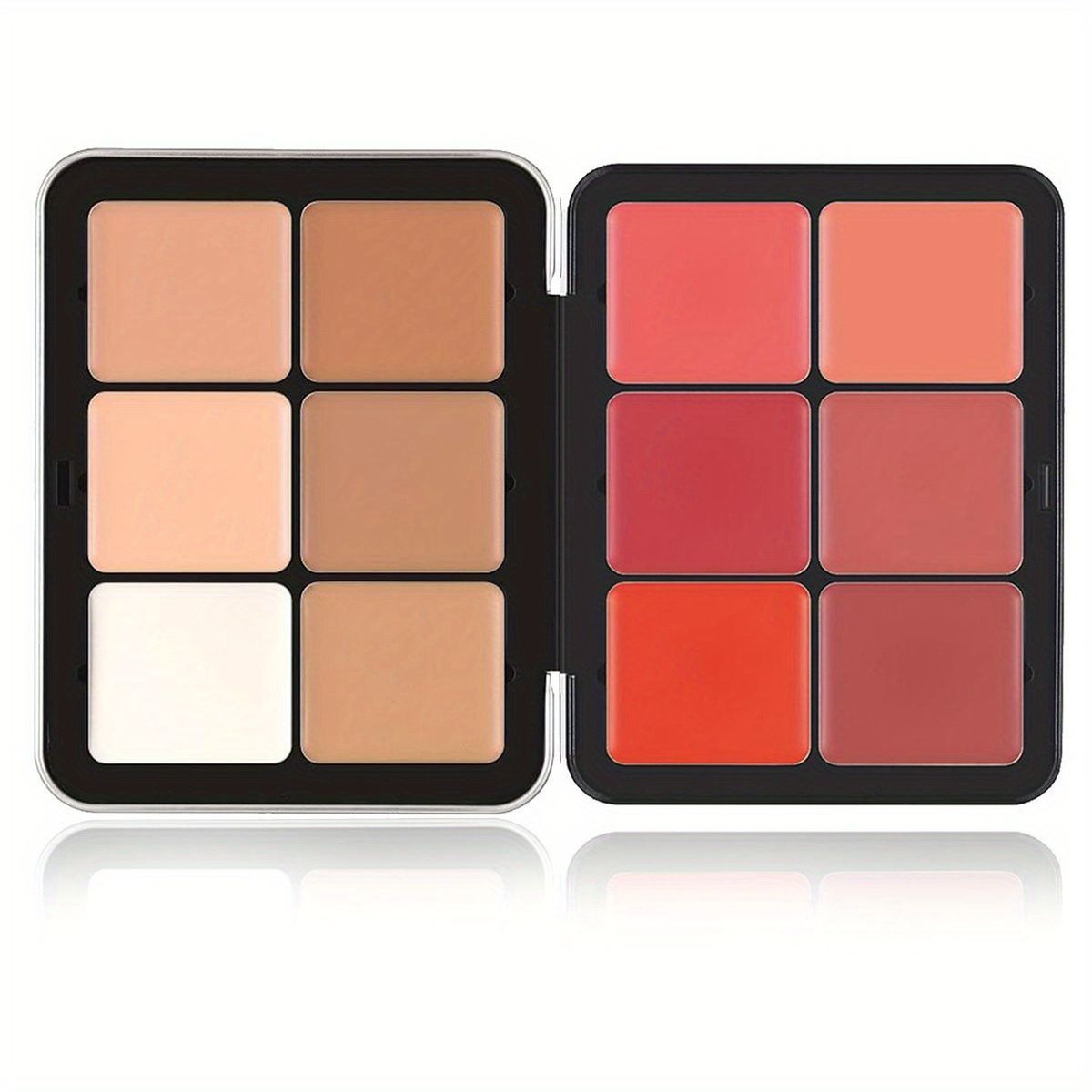 CARLA SECRET hit 12 color blush palette, matte and high gloss multi color rouge cream palette, concealer palette_voghion.com