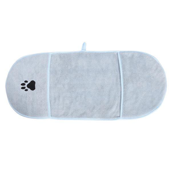 Serviette de toilettage pour animaux de compagnie, anti-peluche, en microfibre ultra-absorbante et à séchage rapide, lavable, pour chats et chiens_voghion.com