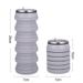 Collapsible Silicone Water Bottle - Creative Can-Shaped Design, Portable Sports Cup For Hiking, Gym & Travel (BPA-Free, Leakproof, Fast Shipping)_voghion.com