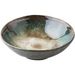 Peacock Glaze Ceramic Bowl - 6 Inch Kiln-Fired Salad Bowl With Irregular Edge (Handmade Retro Tableware For Home & Restaurant)_voghion.com
