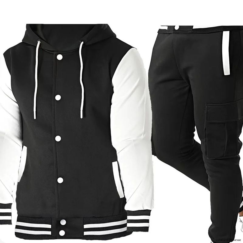 Autumn Hoodie Sets Men Tracksuit Casual Hoodies Sweatshirt+Sweatpants 2 Piece Set Male Pullover Hoody Fashion Streetwear_voghion.com