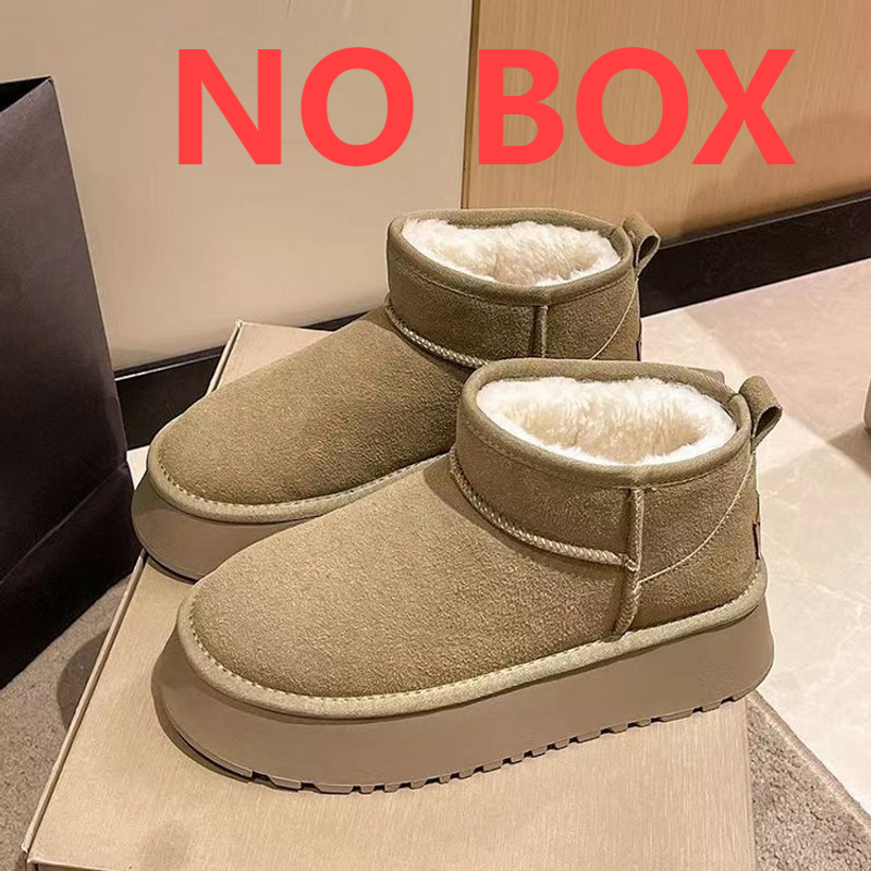 Thick Bottom Outer Wear Short Tube Foreign Trade Snow Boots Women's 2023 Winter New All-match Plus Velvet Padded Non-slip Warm Cotton Shoes_voghion.com